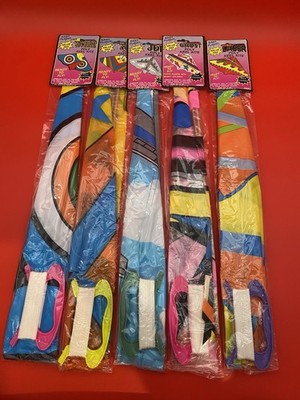 Easy Flight Lot of 5 Different Poly Keel Kites - Retro 1992 Arkin New Old Stock
