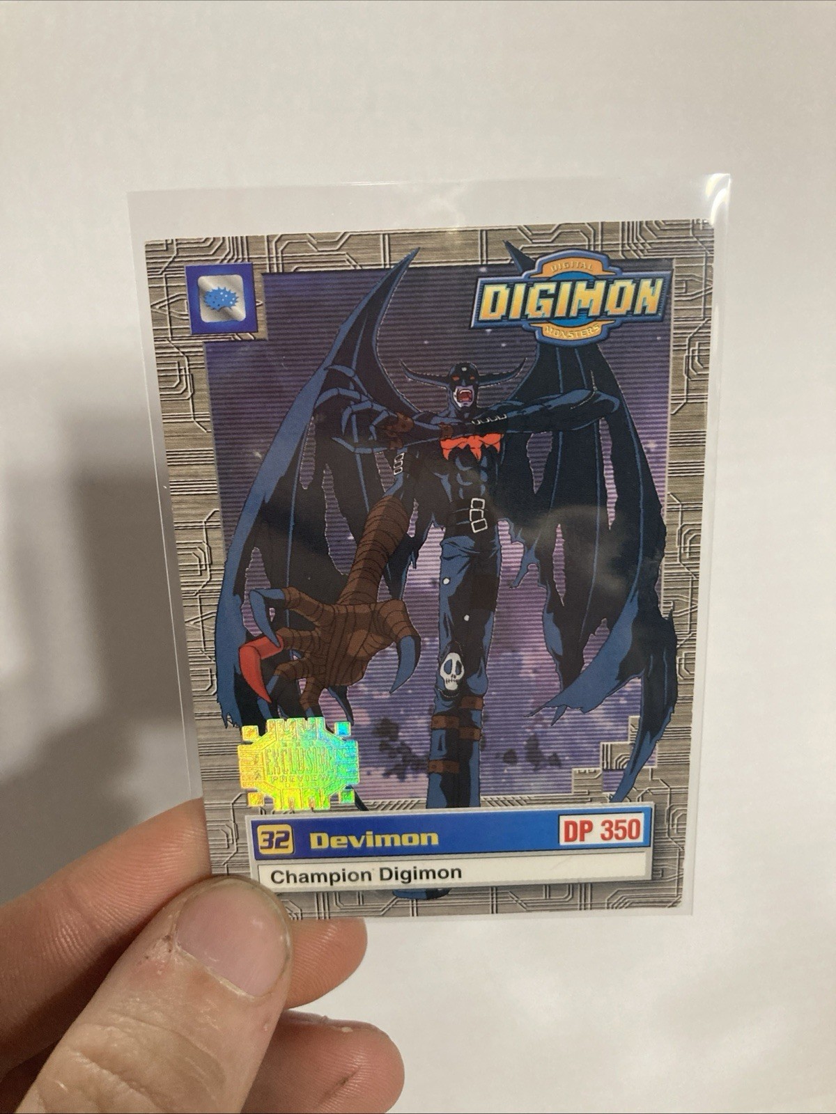 Digimon Animated Exclusive Preview 1 1999 30 of 34 Devimon Upper Deck A01