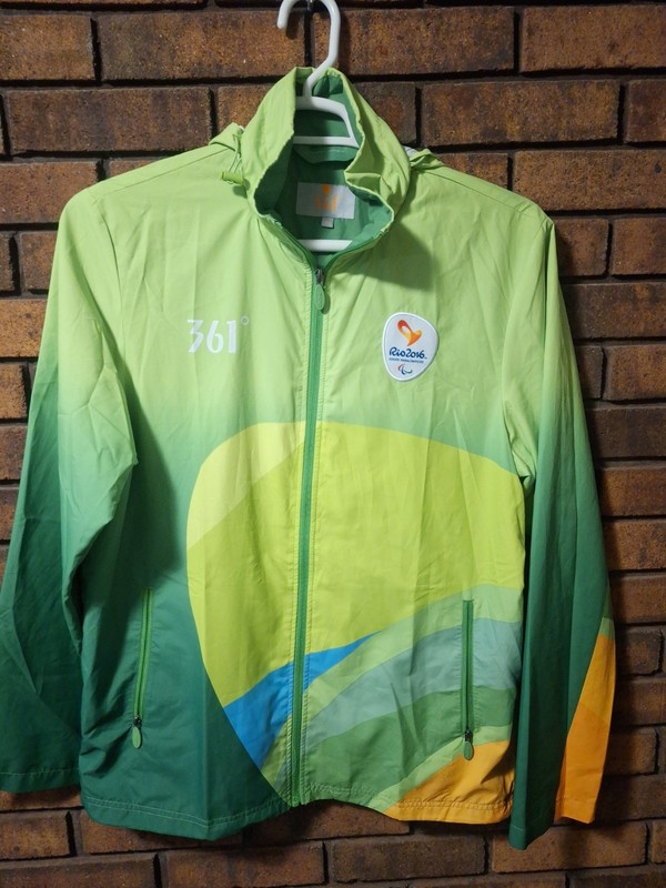 Rio 2016 361 Degrees Paralympic Games Windbreaker Jacket M