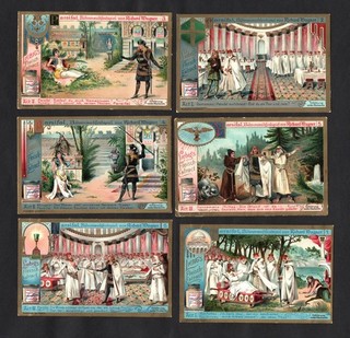 Liebig Card Set Parsifal Richard Wagner Opera Scenes Rare 1904 Theatre Thor