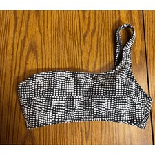 American Eagle Aerie Black White Polka Dot Swim Suit size M