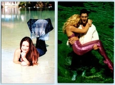 2 Postcards WEEKI WACHEE SPRING, FL ~ Modern MERMAIDS & Handsome Prince 4"x6"