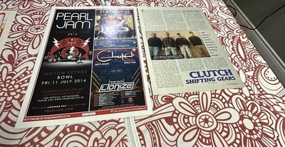 clutch 67 us/uk clippings Neil Fallon rare free sh us Korn Fear With Keychain