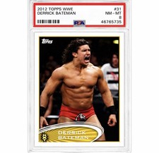 Derrick Bateman Ec3 2012 Topps Wwe Nxt Rookie #31 Psa 8