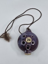John Coiner Ocarina Lady Of The Lake Pendant Renaissance Glazed Ceramic Music 