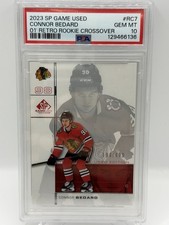 2023 SP Gamed Used Connor Bedard /499 Retro Rookie Crossover PSA 10 #RC-7 RC7