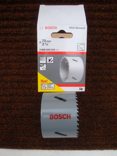 BOSCH 70mm HSS BI METAL HOLESAW 2608584124