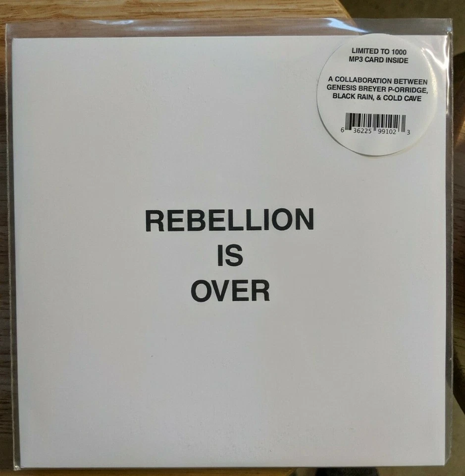 Genesis Breyer P-Orridge, Black Rain, Cold Cave ‎– Rebellion Is Over *VINYL* Foto 2 de 4
