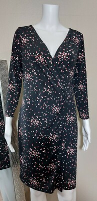 chinese dress ladies Ann Taylor LOFT Black Wool Blend A-Line Dress with Twisted Neckline –  SilkRoll