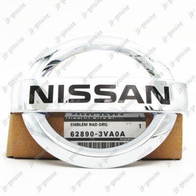 OEM Genuine NISSAN 14-18 Note Versa 62890-3VA0A Front Grille Chrome Emblem Badge