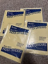 4 New Avery Heavy Duty Index Dividers Packages