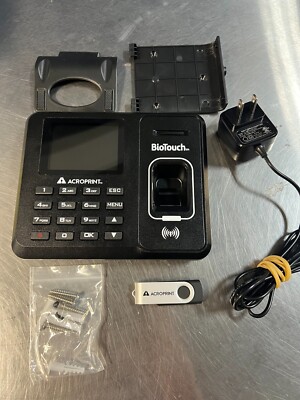 Acroprint BioTouch Self-Contained Automatic Biometric Fingerprint Scanner