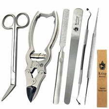 INGROWN TOENAIL CLIPPERS CUTTER NAIL LIFTER FILE PODIATRY CHIROPODIST TOOLS 6 PC