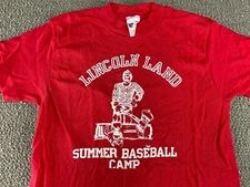 Lincoln Land Community College Loggers Shirt Collegiate Pacific Baseball 80s VTG