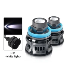 Projector Lens Fog Light Lamp Headlight Bulbs H11 H8 H9 LED Laser White lamp kit