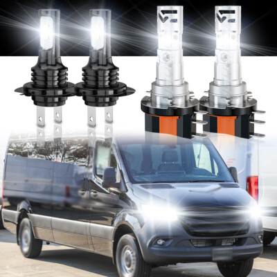 H15+H7 LED Headlight Hi/Low Beam FOR Mercedes Sprinter 1500 2500 3500 2019-2020