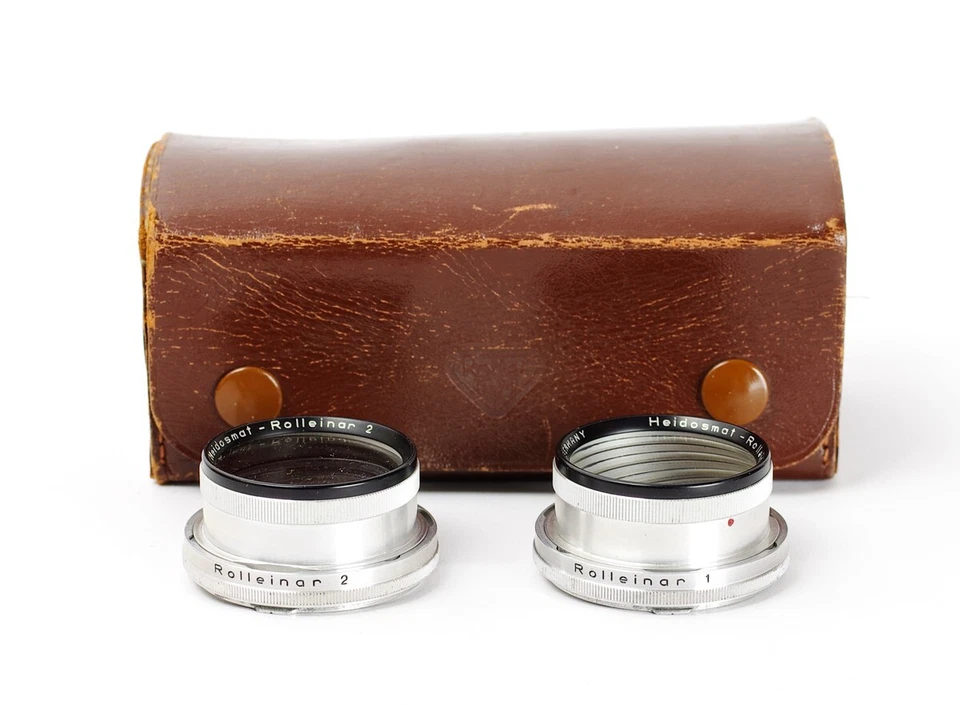 Rollei HFT Set Rolleinar 1 & 2 Filter Yellow UV Red Orange Lens Hood RIII R3 •• - Image 2 of 4