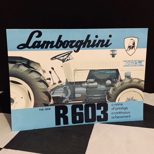 Lamborghini R 603 & Dt Tractor Trattori Sales Brochure Prospekt Overview |  Ebay