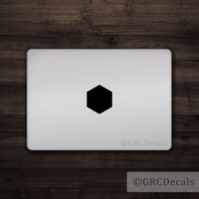 Hexagon Cover - Mac Apple Logo Cover Laptop Vinyl Decal Sticker Macbook Shapes