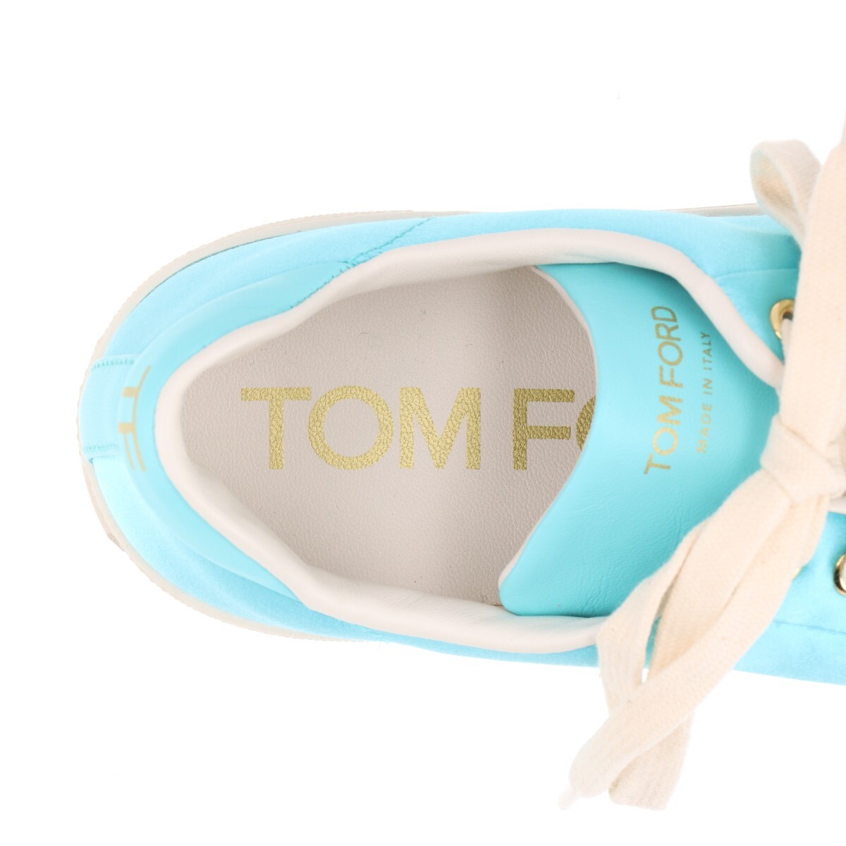 Tom Ford Leather Sneakers 36 Ladies' Blue x white W2878T | eBay