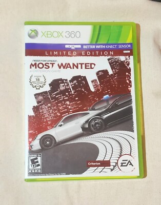 Need for Speed: Most Wanted Limited Edition (Microsoft Xbox 360, 2012) Complete 