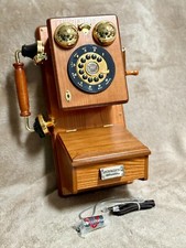 Thomas American Classic Edition Wooden Wall Push Button Telephone, Open Box