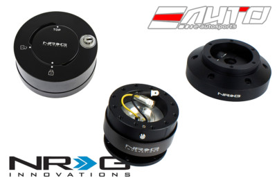 NRG Steering Wheel Hub + Black Gen2 Quick Release + Shine Lock Evo VII VIII IX