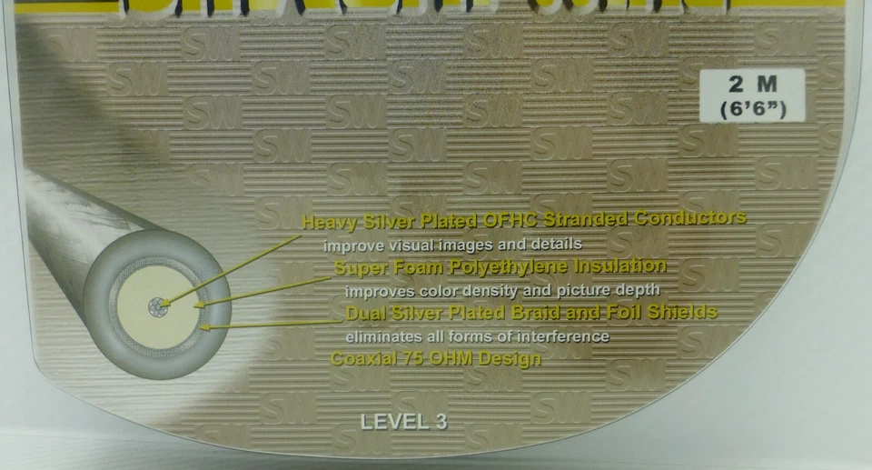 Straightwire Silver-Link RCA Composite video/Coaxial Digital Audio 2 Meter - Image 2 of 3