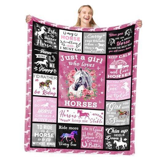 Horse Gifts Horse Blanket for Girls Horse Blanket for Horse Lovers