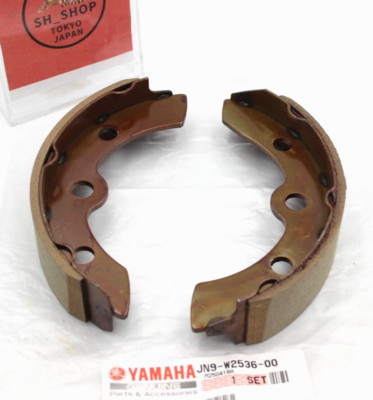 Set of (2) Yamaha Water Grooved REAR Brake Shoes and Springs # 437 W2536 00 00