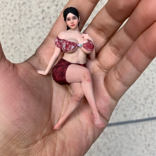 1/18 Miniature Figure Sexy big chest beauty Girl Scene Doll For Car Model Toys - Picture 3 of 20