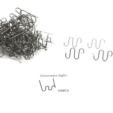 Auto Body Repair Bumper Staples Hot Stapler Staples Plastic Repair 0.8mm S Wave