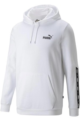puma mens essential+  tape hoodie Size - Small - Cold Green