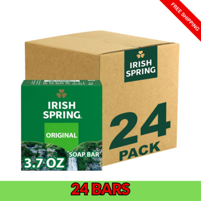 irish spring bar soap 24 count fresh scent deodorant bars for family bulk pack