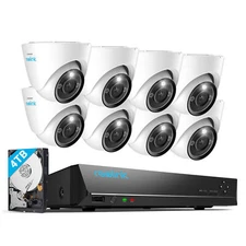 Reolink 12MP Home PoE CCTV Security Camera System 16CH 4TB NVR with RLC-1224A