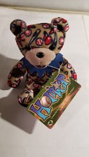 Vintage Homer Baseball Grateful Dead 7" Bean Bear Plush Liquid Blue 2002