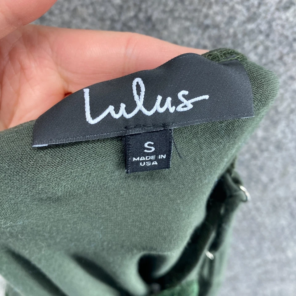 Body Lulus Mujer S Pequeño Verde Floral Encaje Sin Mangas Cuello en V Una Pieza Rayón Foto 3 de 4