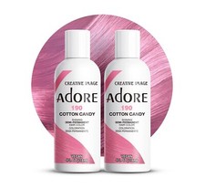 Adore Semi Permanent Hair Dye Cotton Candy 4 Fl Oz Pack of 2 Vegan Cruelty Free