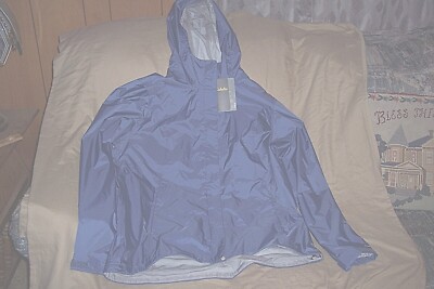 Womens XL Rain Jacket Packable Rain Coat Guidewear Rain Stopper Hooded Jacket 