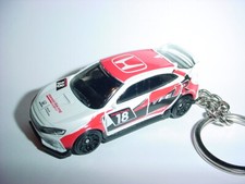 Hot 3d White Honda Civic Type R Custom Keychain Keyring Key Dohc Vtec Hot Wheels
