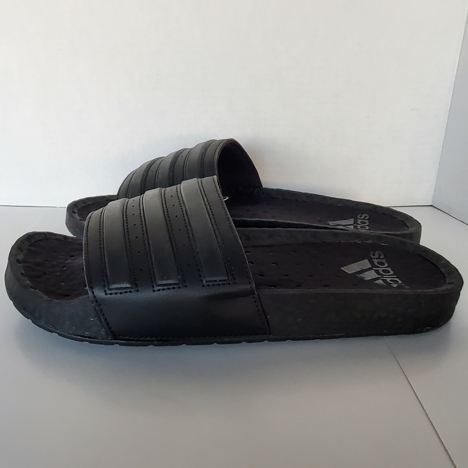 adilette boost slides triple black