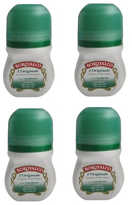 4x Roberts Deo Roll On Alcohol - Free Deodorant L'Original 50 ml 4er Pack
