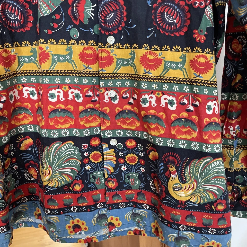 Camisa masculina RARA vintage 1970’s Manhattan At Ease botão para cima tamanho M. - Imagem 3 de 4