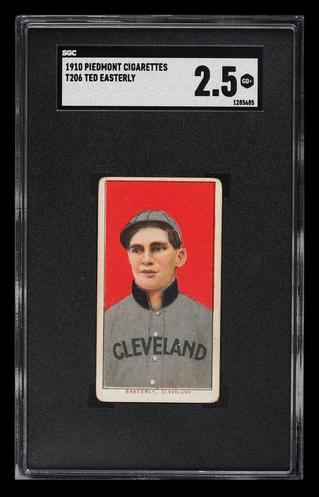1909-11 T206 Ted Easterly SGC 2.5 Piedmont 