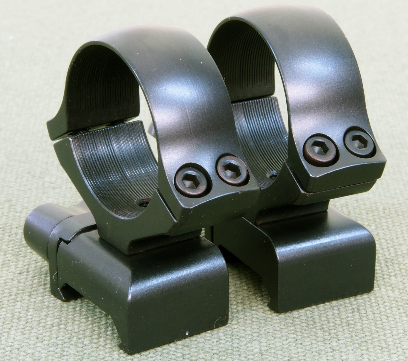 Quick Detach Weaver Picatinny rifle scope mounts, 1 inch rings, STEEL