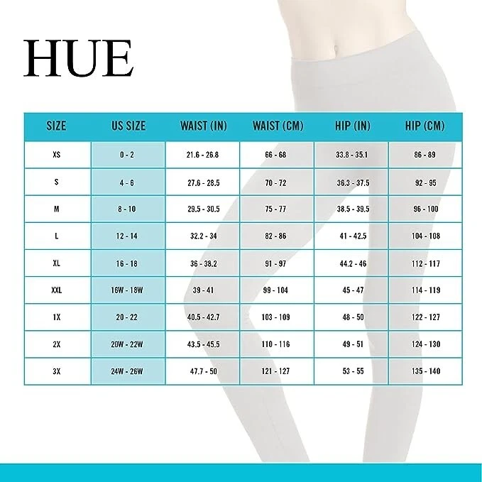 Leggings HUE The Original Jeans Azul Choque X-Pequeños 0-2 W23"x29" Foto 3 de 3