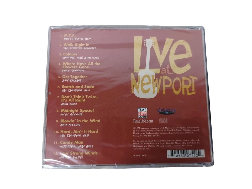 Live at Newport Various Artists CD Kingston Trio Joan Baez Pete Seeger + more Foto 2 de 2