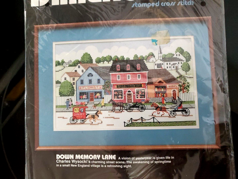 Dimensions Stamped Cross Stitch Kit DOWN MEMORY LANE 3116 Charles