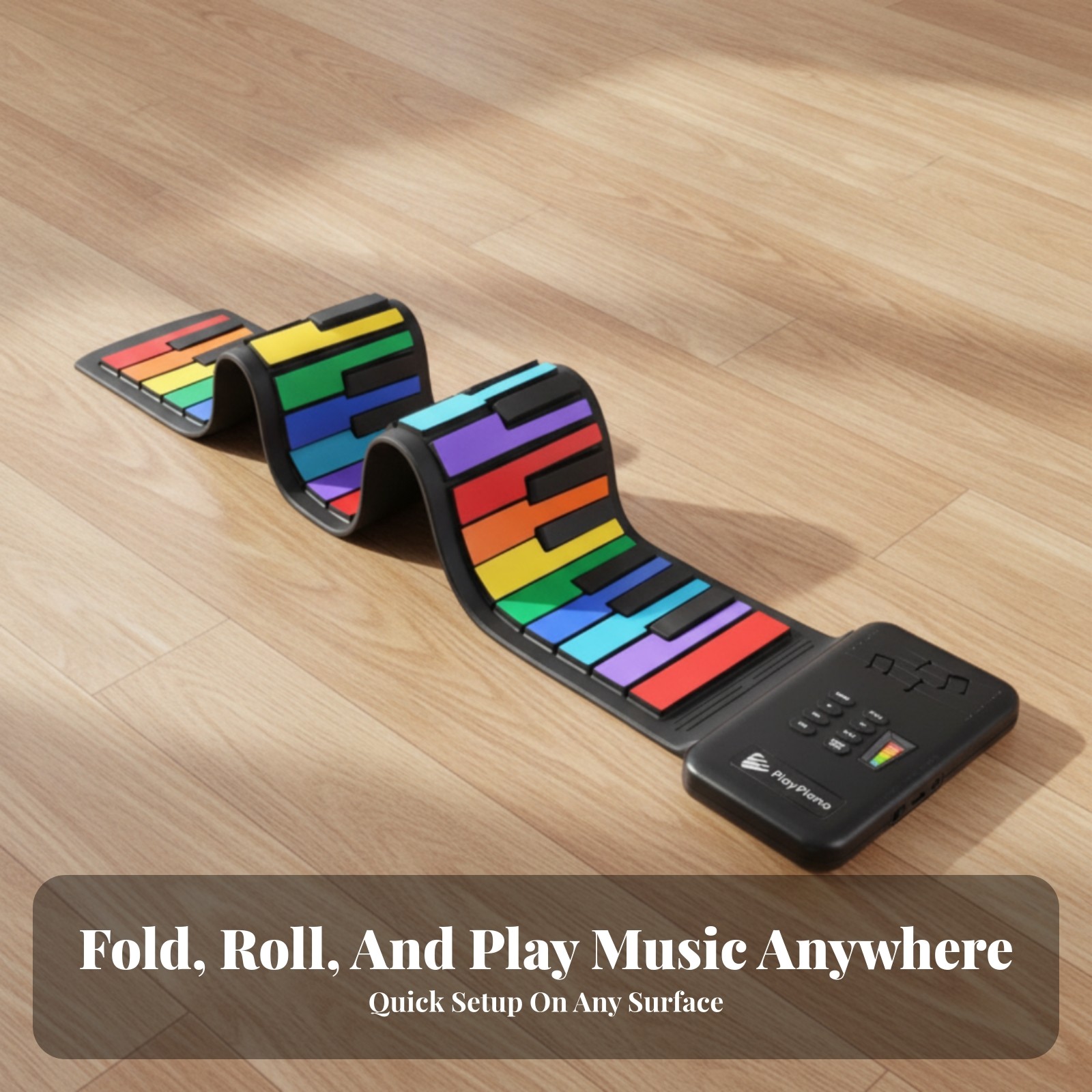 Pianola Arrotolabile 49 Tasti Multifunzione per Aula Scolastica, Bambini foto 3