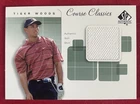2002 Upper Deck Golf TIGER WOODS SP Authentic Course Classics Game Worn Swatch